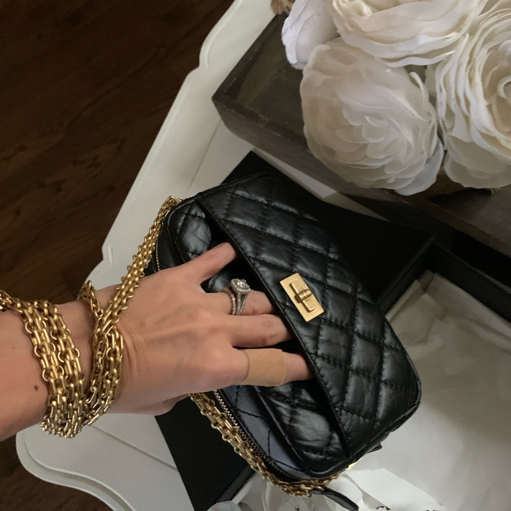 Chanel Reissue Small Crossbody or Shoulder Bag Aged Calfskin Gold Hardware NEW!